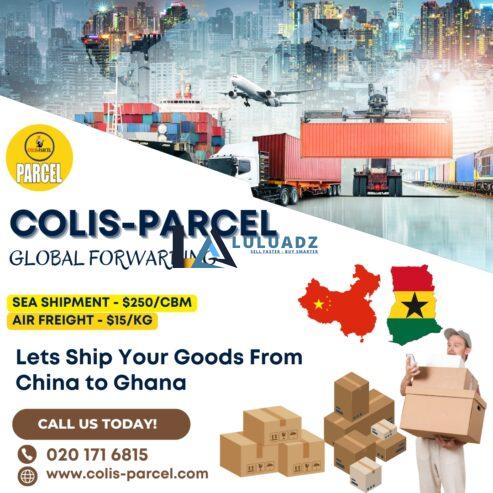 Shipping from China to Ghana